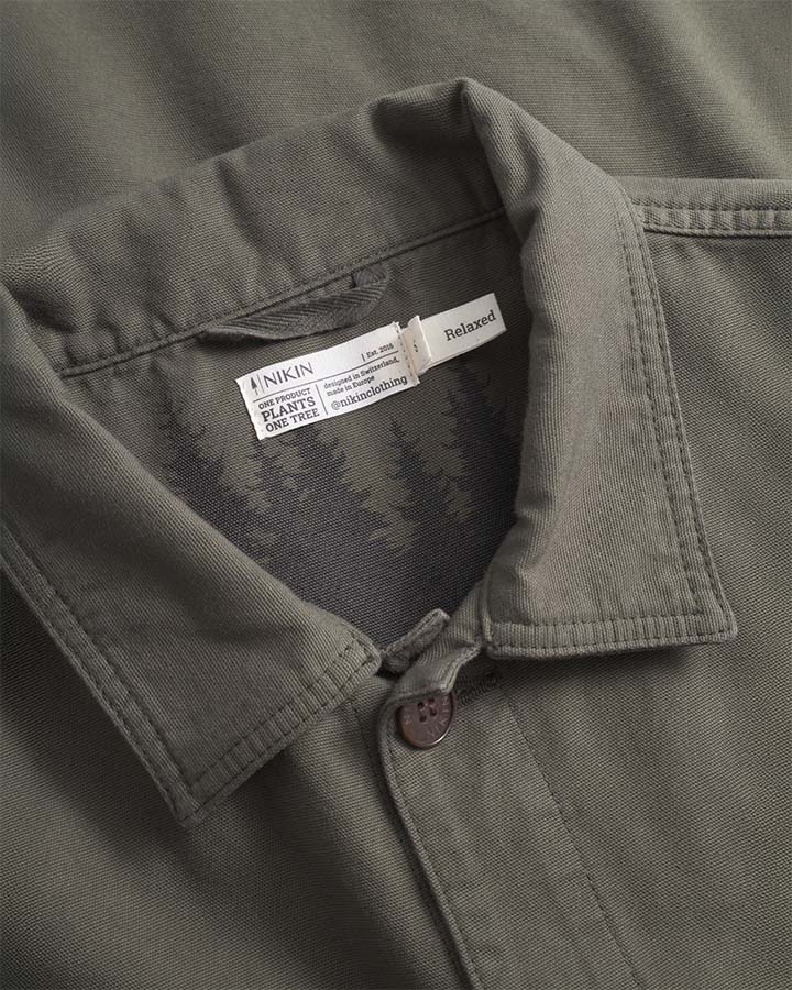 NIKIN TreeJacket Workwear Relaxed Jacke Grape Leaf Bio-Baumwolle