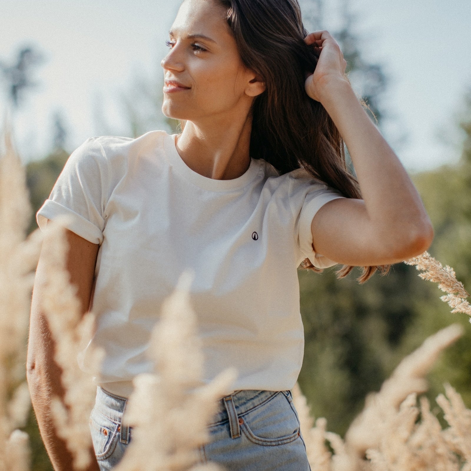 NORDLICHT Alva Rundhals T-Shirt gestreift Bio-Jersey