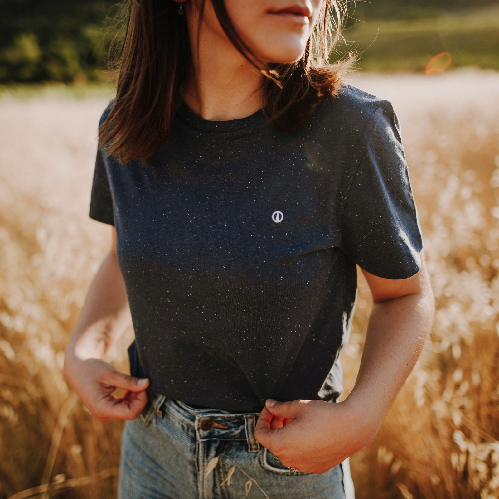NORDLICHT Alva Rundhals T-Shirt Körpernah Bio-Baumwolle