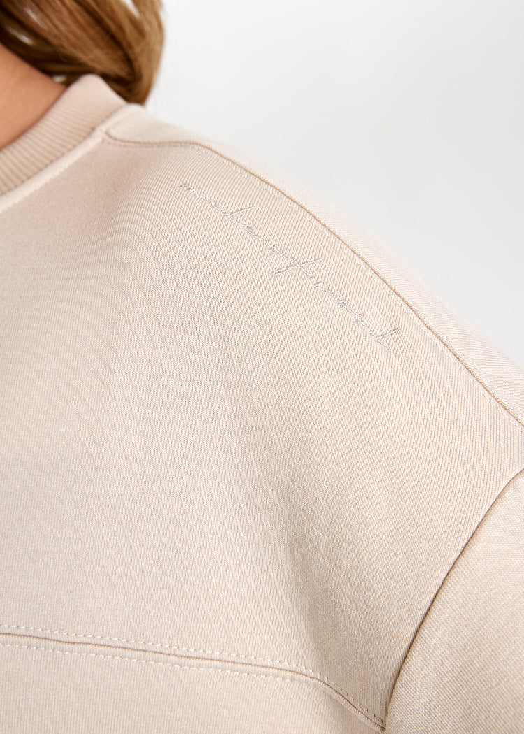 Wijld Marie Damen Sweater Pumice Stone Stehkragen Lyocell
