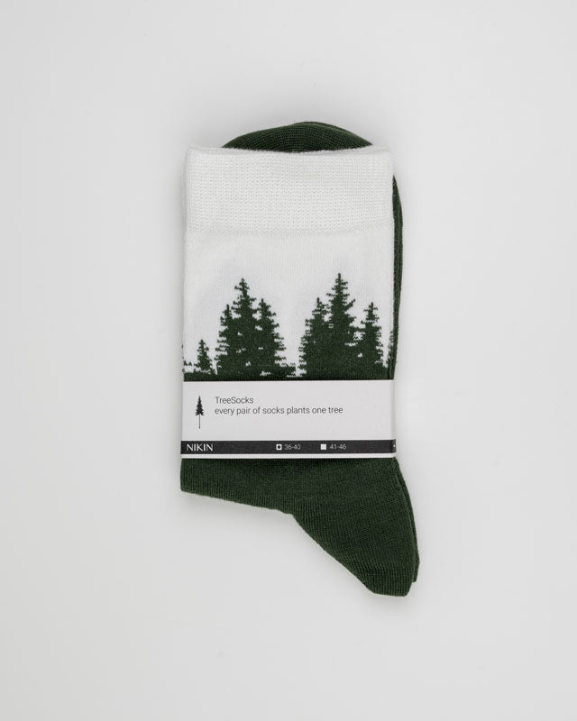 NIKIN TreeSocks Standard Socken Bambus grün Forest Green