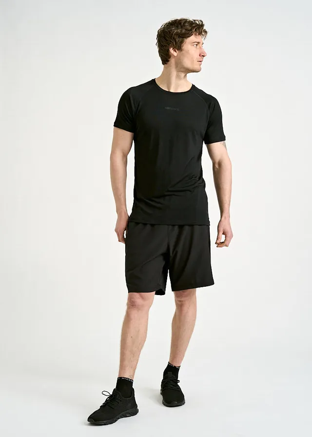 Wijld SportShirt Max Black Gray T-Shirt Herren Atmungsaktiv