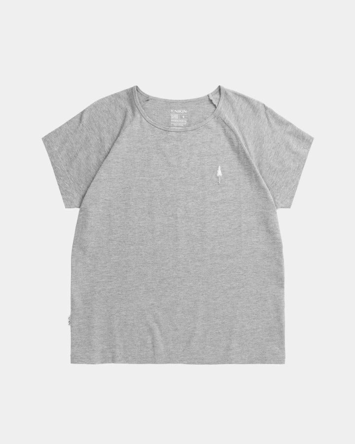 NIKIN TreeShirt Raglan Coffee Grey Mel T-Shirt Damen