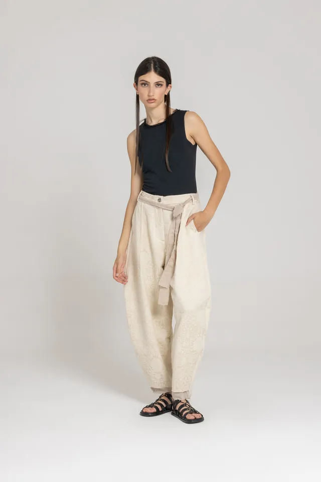 Sanctamuerte Pantaloni Hose Over Baumwolle Weit
