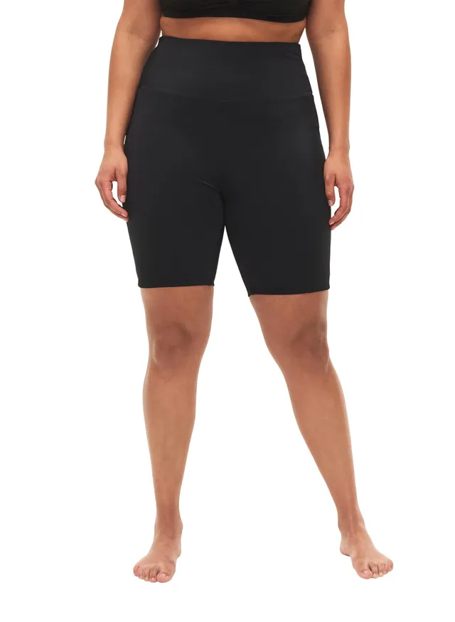 Zizzi Swimwear Badeshorts Lang Hohe Taille schnelltrocknend
