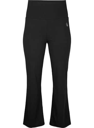 Zizzi Activewear Trainingshose ausgestelltes Bein hohe Taille