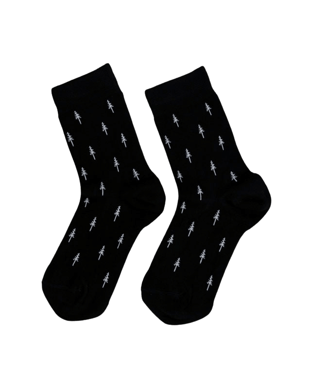 NIKIN TreeSocks Standard Allover Socken Schwarz Bambus