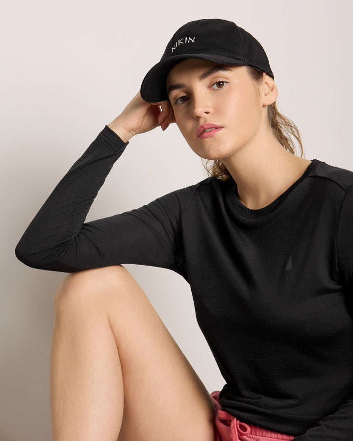 NIKIN TreeCap Dad Cap Black Bio-Baumwolle