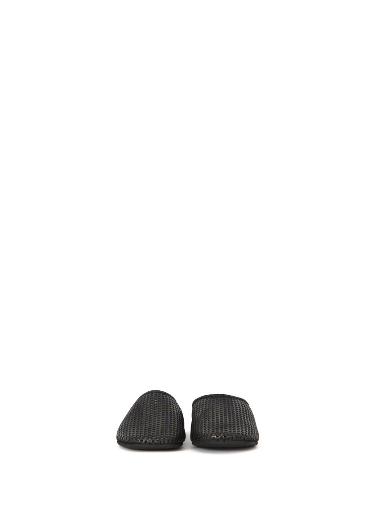 Sanctamuerte Scarpe Sabot Piatta Clogs flach Rundspitze