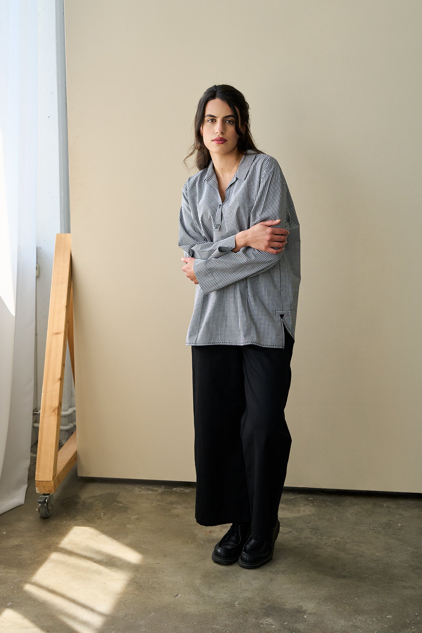 Christiane Strobel LILLI Bluse Vichy-Karo Bio-Baumwolle Gr. S