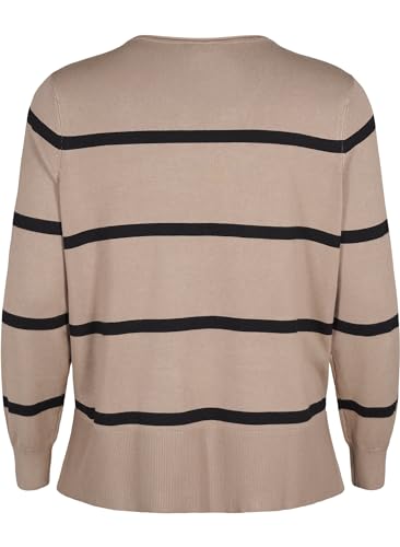 Zizzi Cardigans Pullover Viskose Gestreift Gr. 42-60