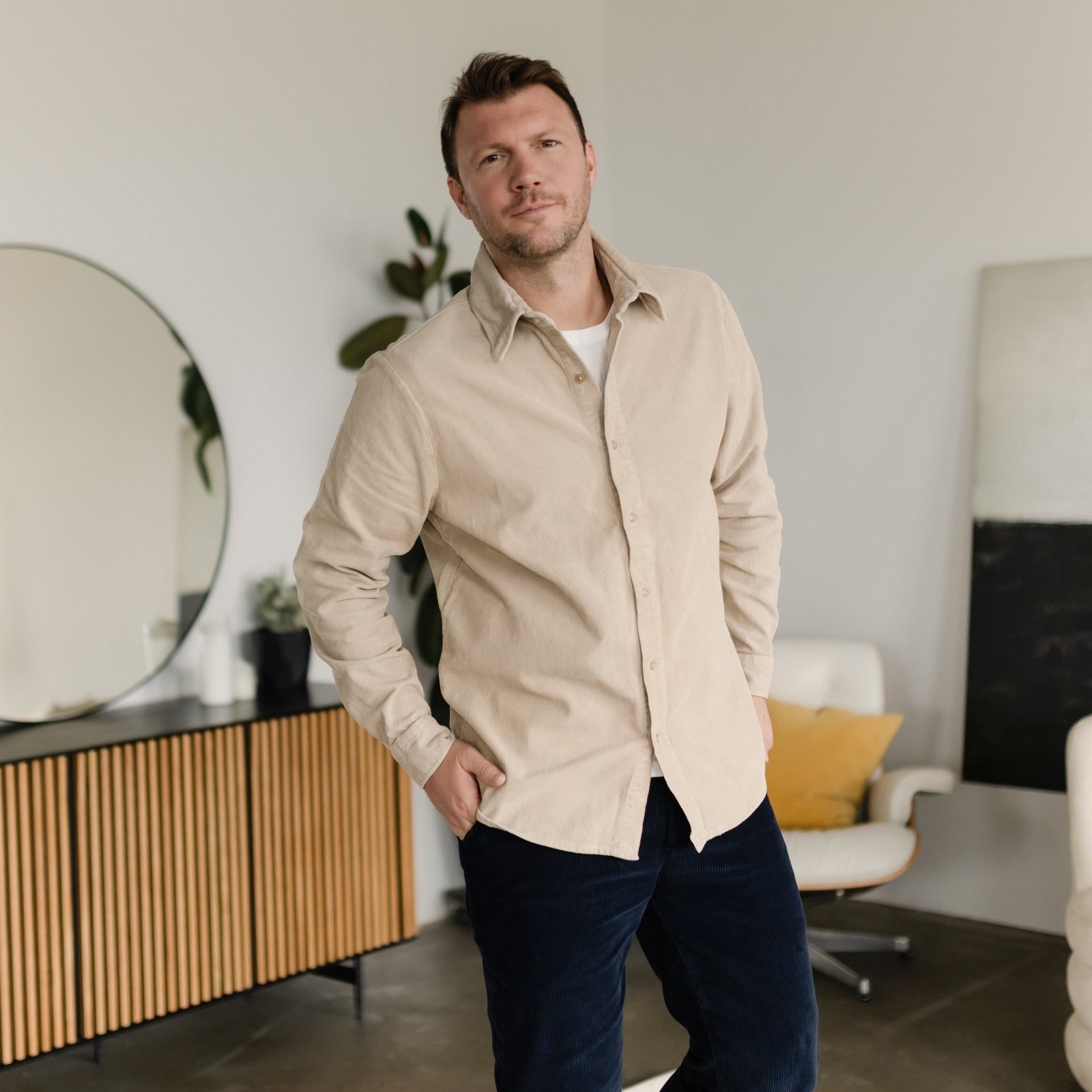 Nordlicht Emil Cord Hemd Herren aus Bio-Baumwolle