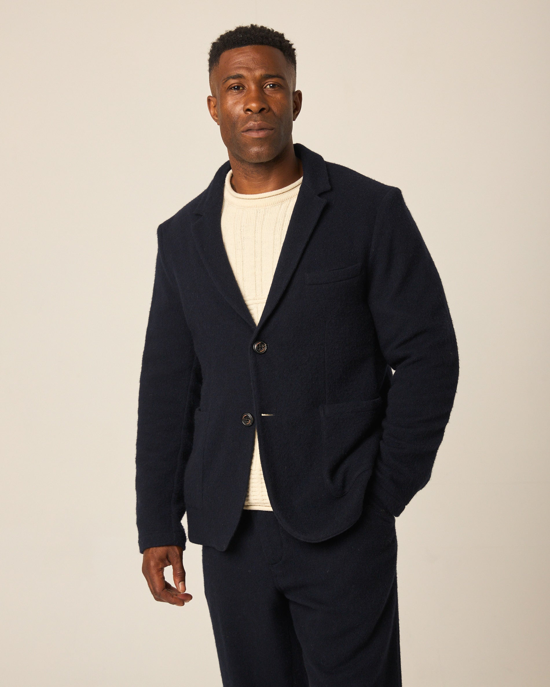 Peregrine Regent Wool Blazer Wollsakko Oak Merino