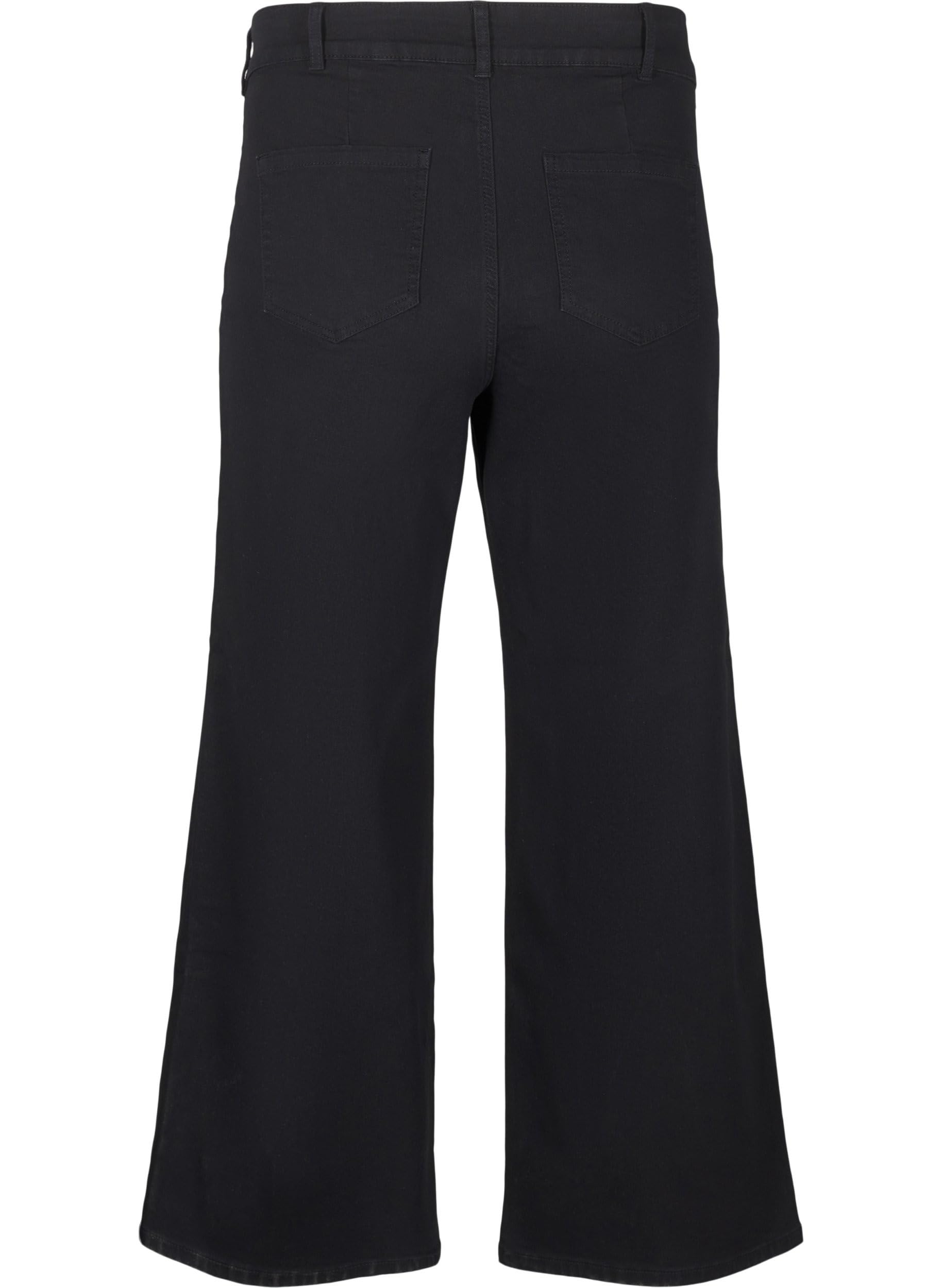 Zizzi Flash Jeans Damen Weites Bein High Waist Stretch