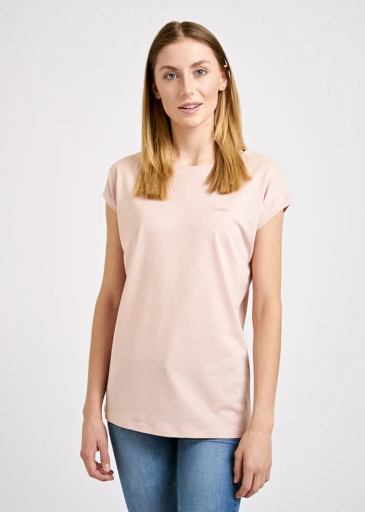 Wijld WoodShirt Elena Damen T-Shirt Rosa Slim