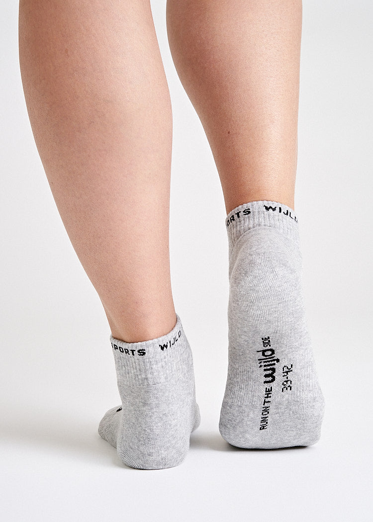 Wijld Woodsocks Halbhohe Sportsocken Gray Melange 39-42