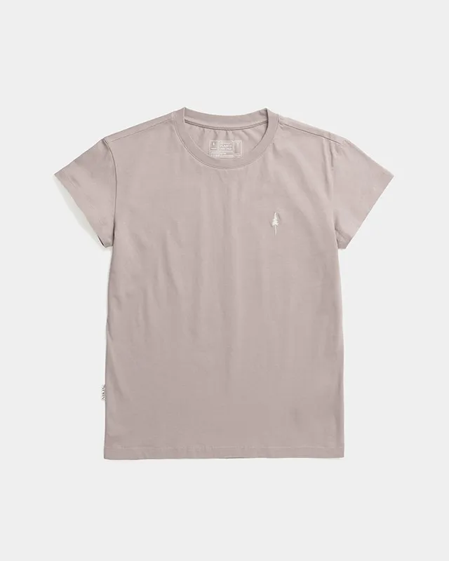 NIKIN TreeShirt Women T-Shirt Taupe Bio-Baumwolle