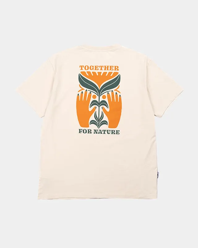 NIKIN TreeShirt TreePlanter T-Shirt Chalk Bio-Baumwolle