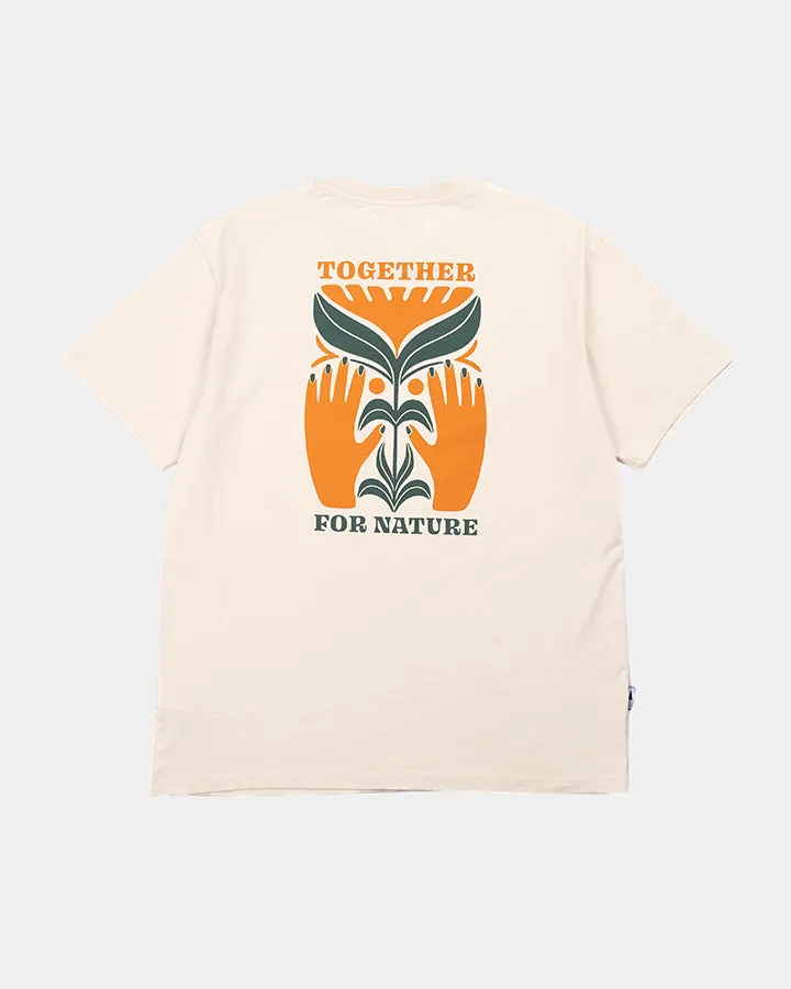 NIKIN TreeShirt TreePlanter T-Shirt Chalk Bio-Baumwolle