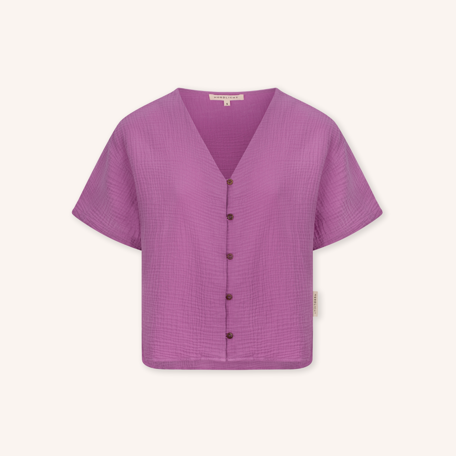 Nordlicht Freja Musselin Shirt Kurzarm Gr. M