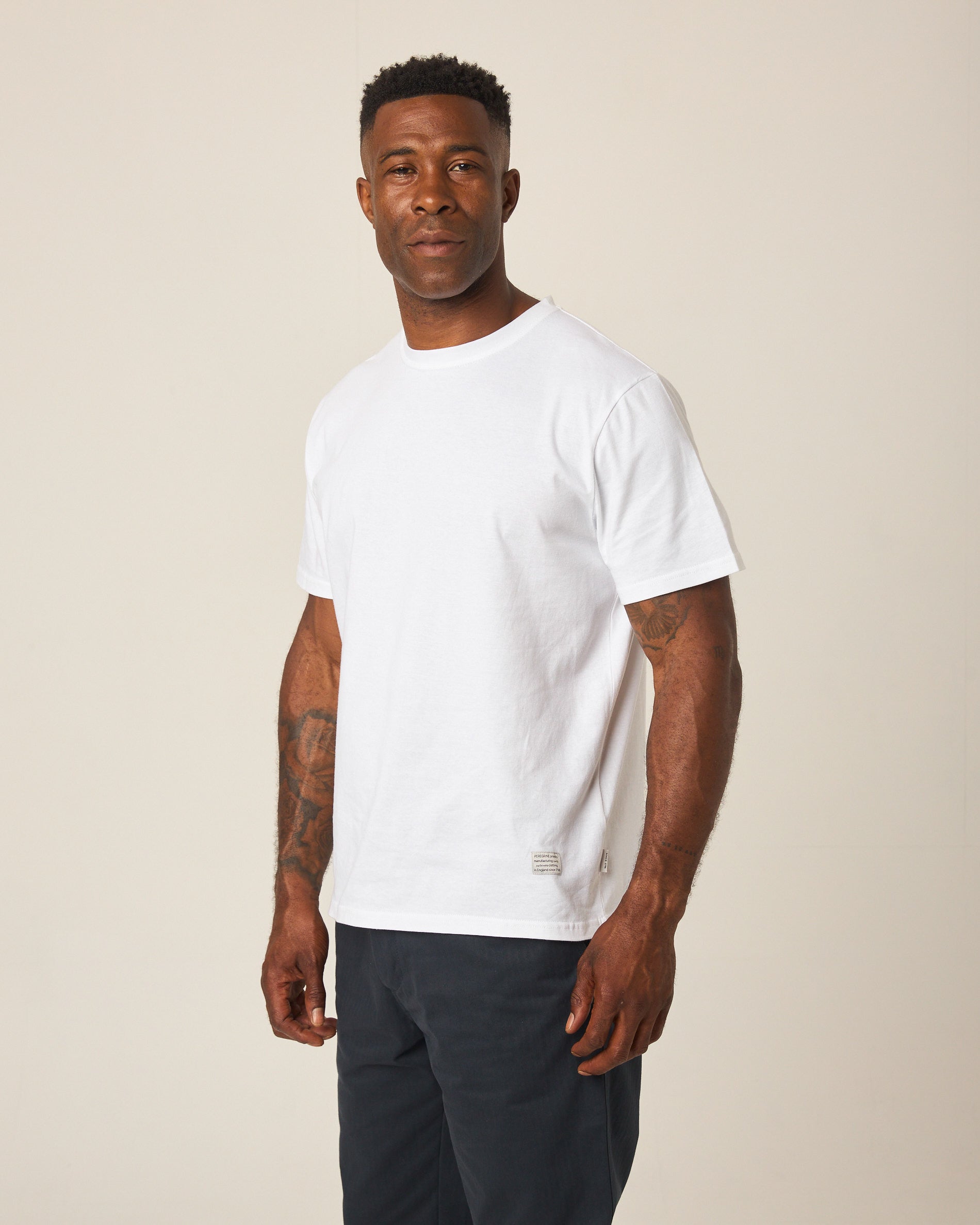 Peregrine Bristol Graphic T-Shirt Navy Baumwolle