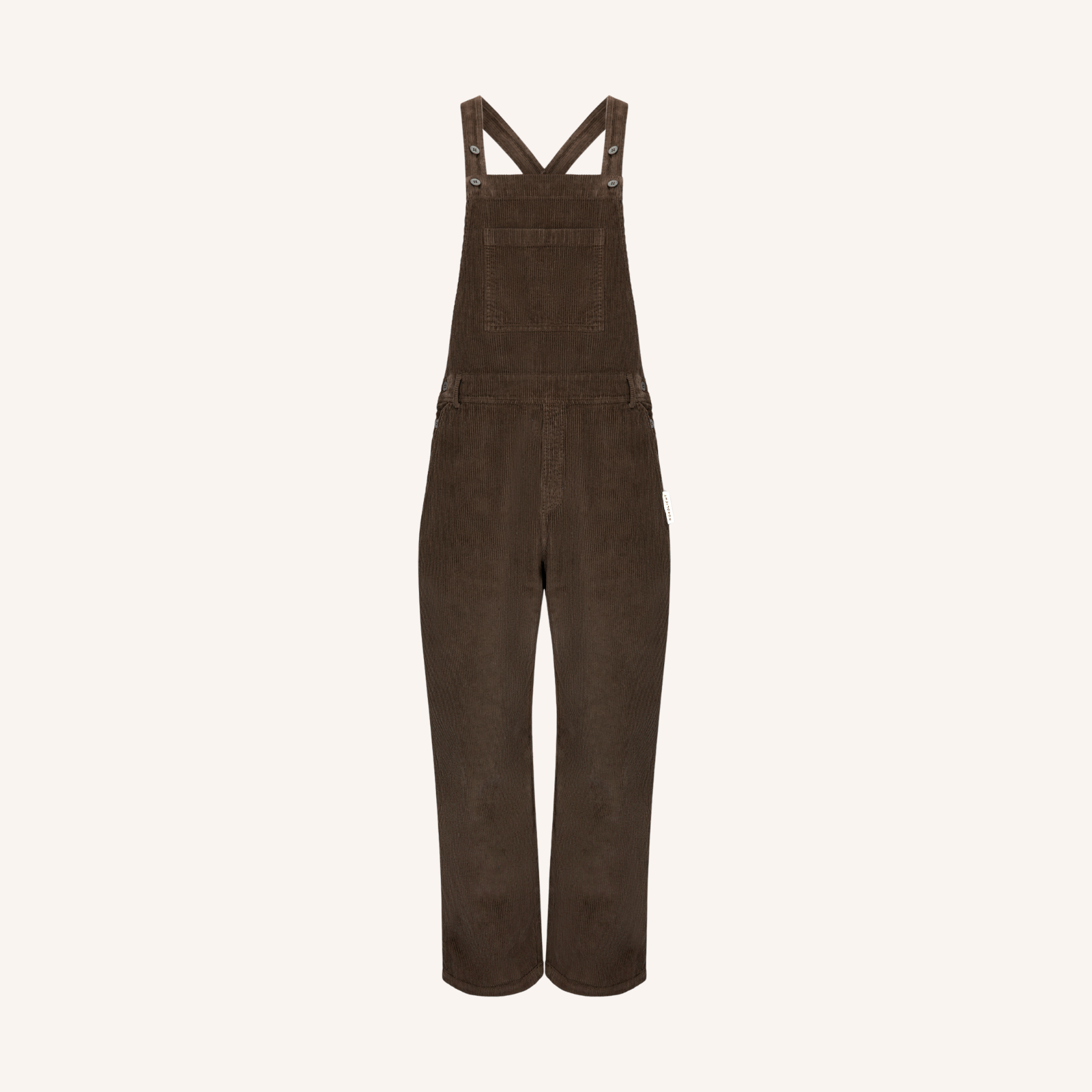NORDLICHT Liv Cord Latzhose dunkelbraun Bio-Baumwolle