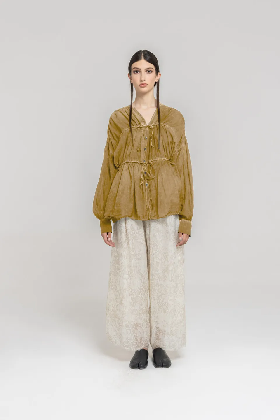 Sanctamuerte Camicie Camicia Maniche Lunghe Hemd Baumwolle