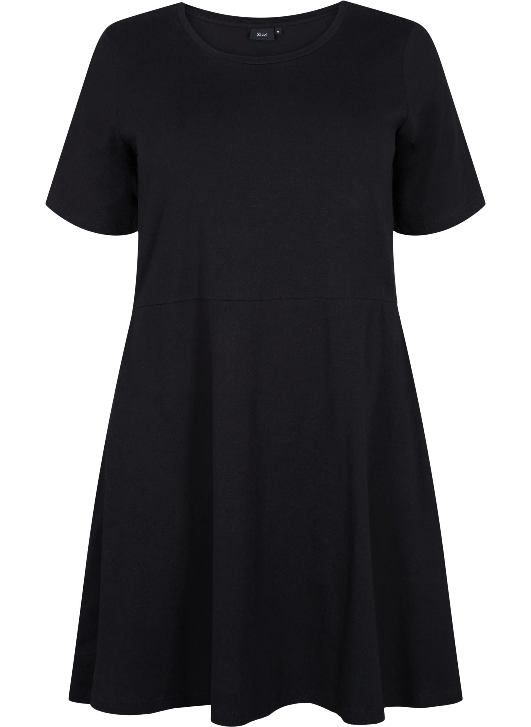 Zizzi Dresses Kleid Kurze Ärmel Baumwolle Kleid