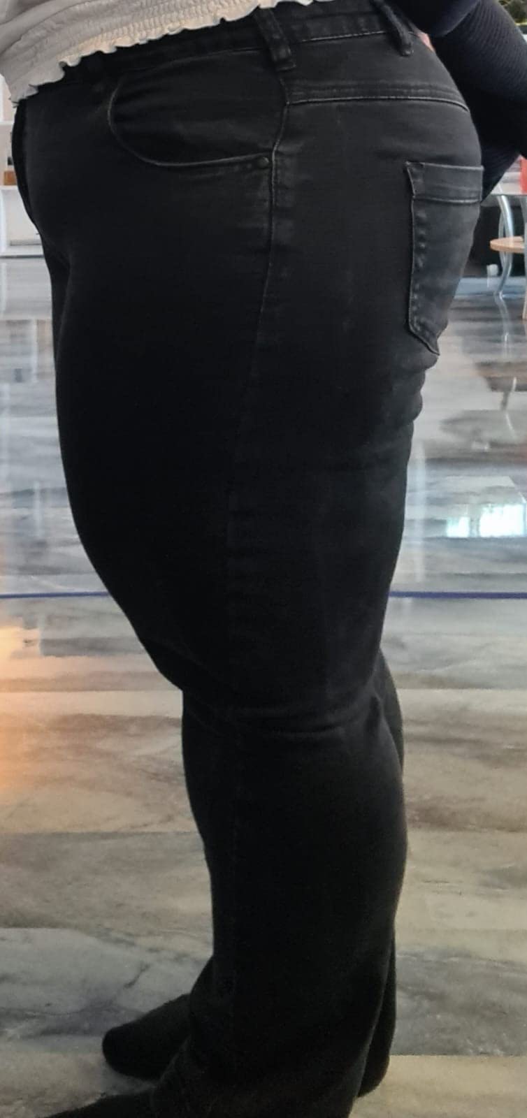 Zizzi Emily Slim Jeans Damen 42W/32L Mid Waist