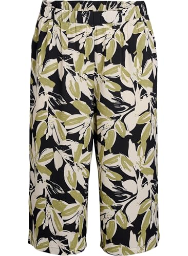 Zizzi Culotte Hose Damen Print Elastikbund