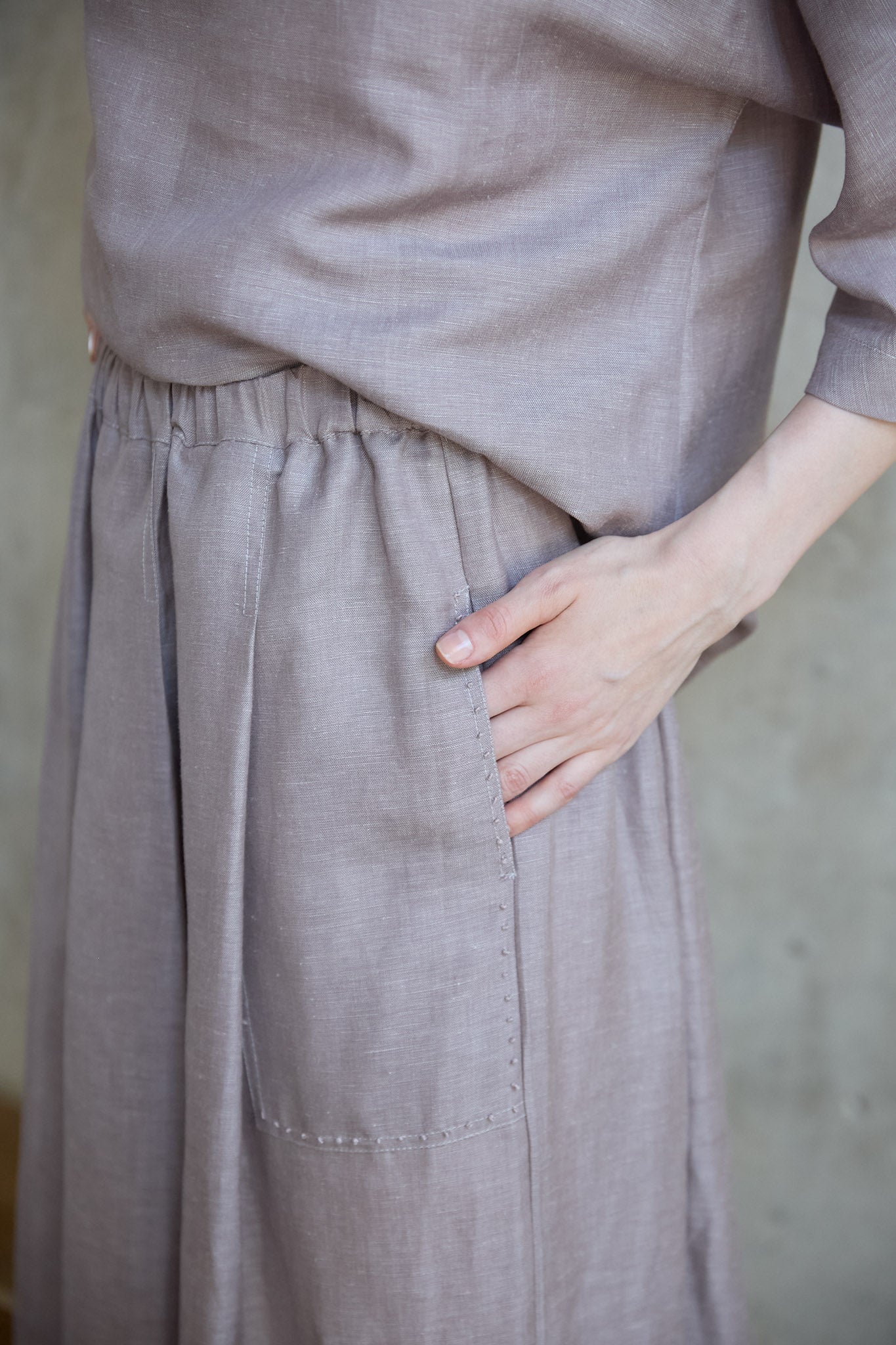 Christiane Strobel Röcke ELA A-Linien-Rock Tencel Midi