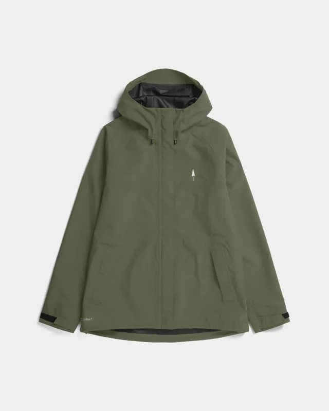 NIKIN TreeJacket Rain Regenjacke Damen Dark Olive Wasserdicht