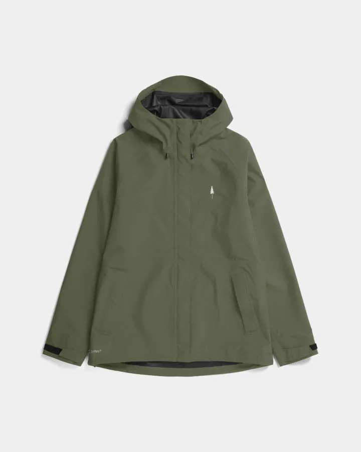 NIKIN TreeJacket Rain Regenjacke Damen Dark Olive Wasserdicht