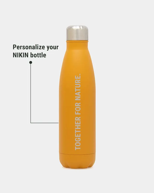 NIKIN TreeBottle Trinkflasche Mustard 500ml Gravur