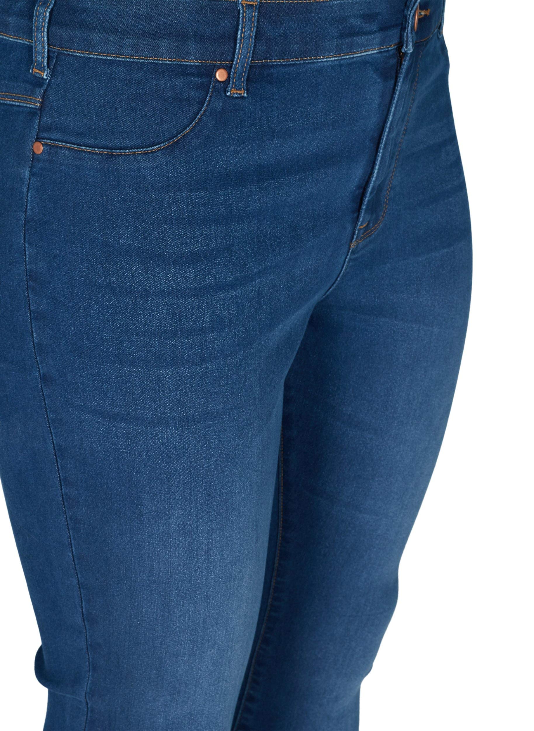 Zizzi Jeggings Baumwolle Stretch Skinny Fit Große Größen