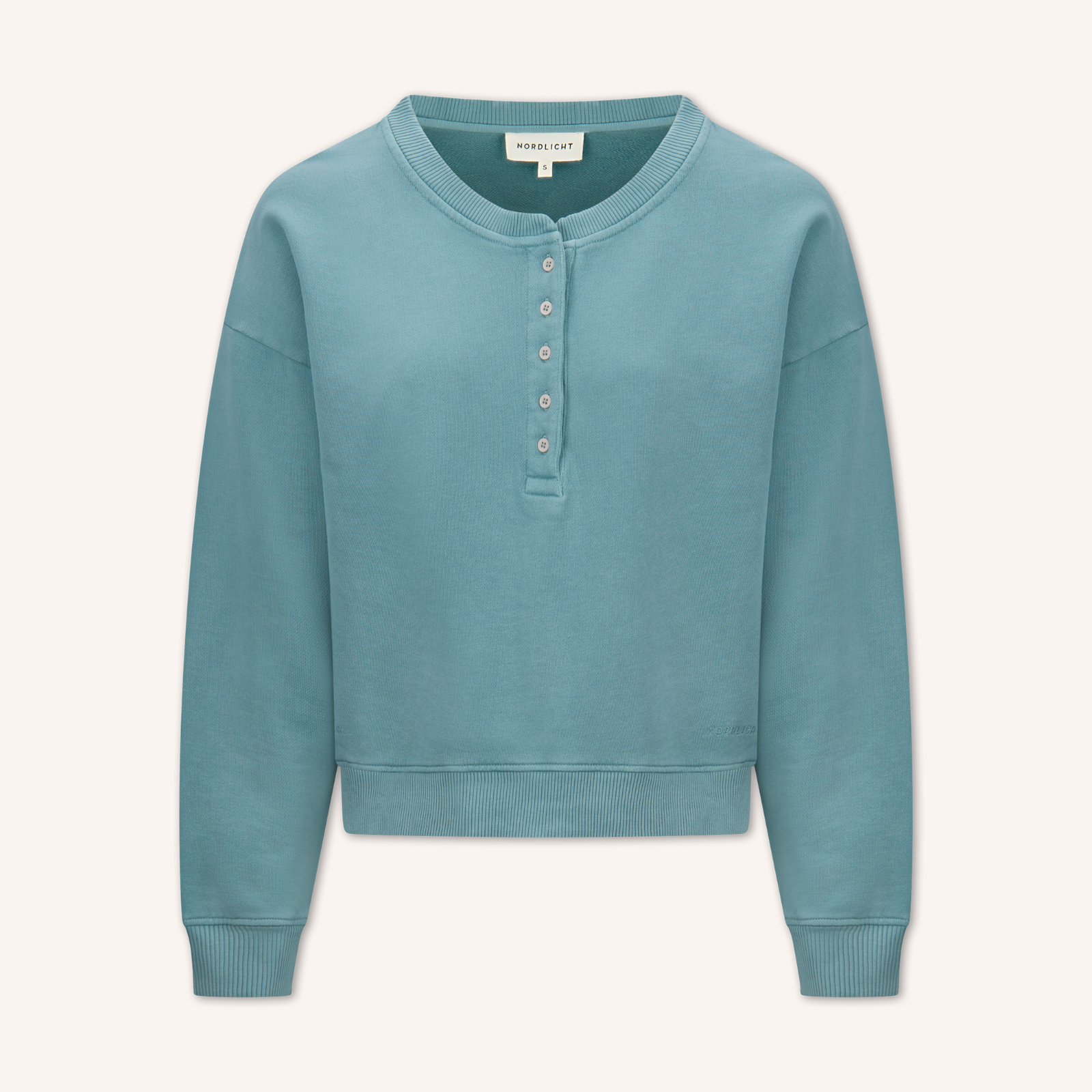 NORDLICHT Vanja Henley Sweater M Bio-Baumwolle
