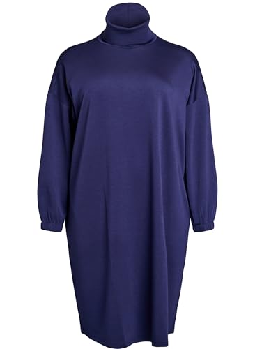 Zizzi Dresses Midikleid Große Größen Evening Blue Modal