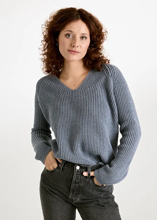 Wijld Mina Strickpullover Damen Ultramar Bio-Baumwolle