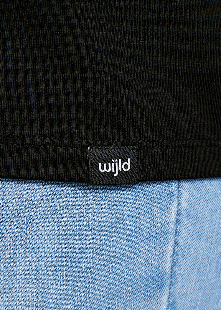 Wijld Langarmshirt Black Damen 3/4-Arm Lyocell