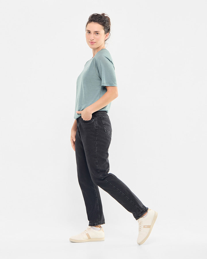 NIKIN TreeShirt Wool T-Shirt Elemental Blue Mel Merinowolle