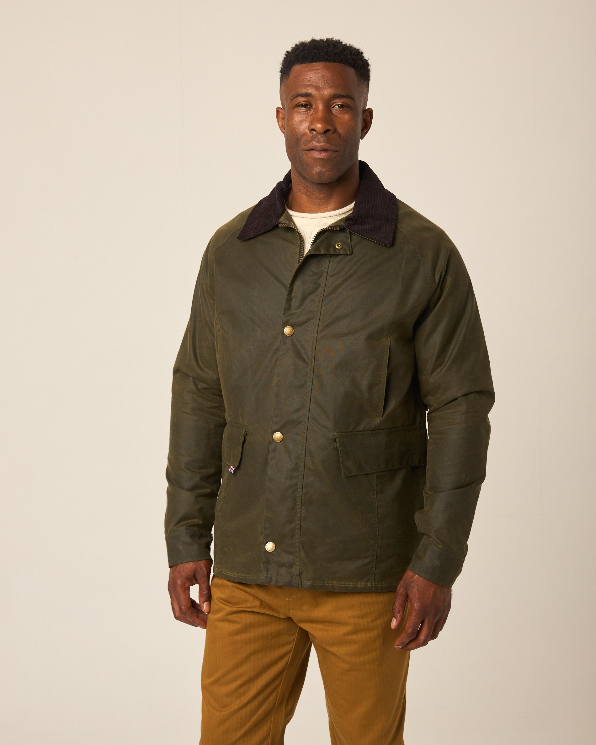 Peregrine Cooper Jacket Wachsjacke Olive Herren