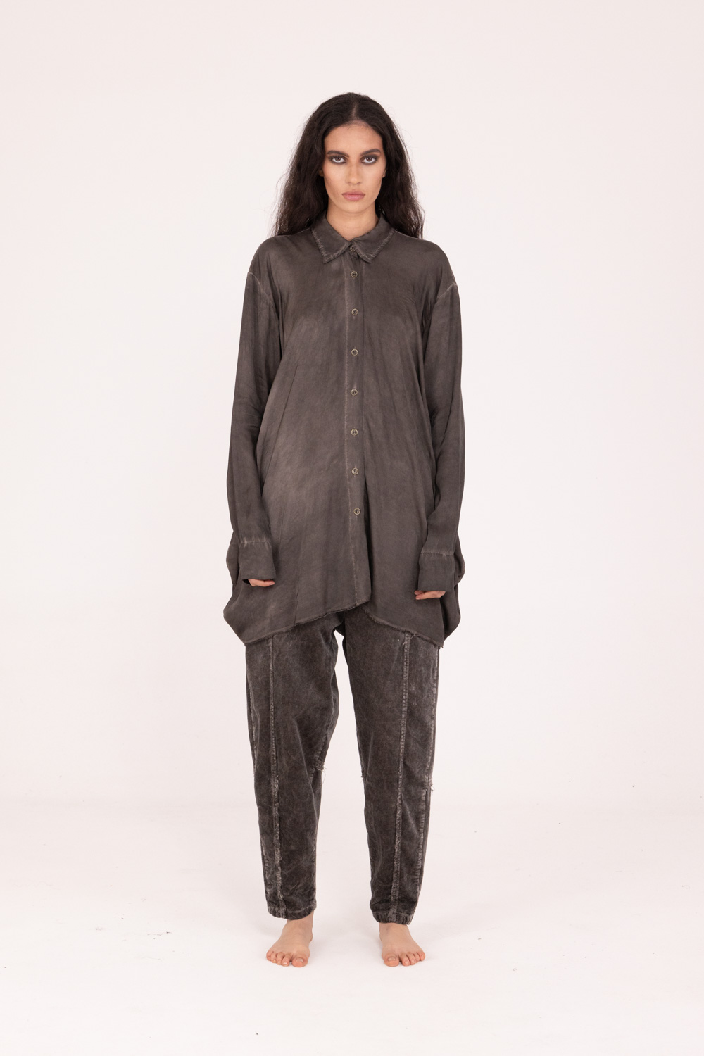 Sanctamuerte Camicie Camicia Over Bluse Viskose Oversize
