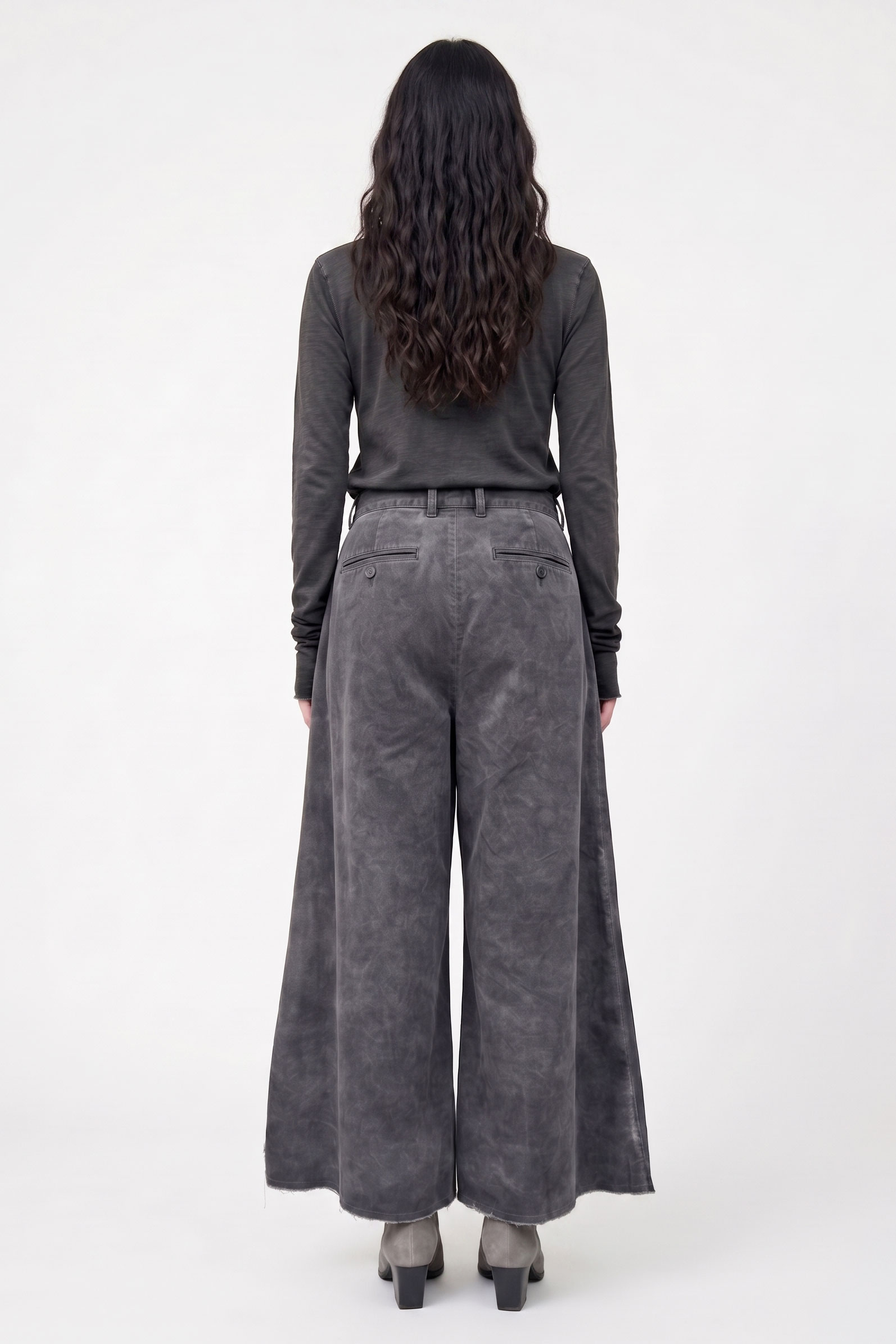 Sanctamuerte Pantaloni Hose Samt Elastikbund