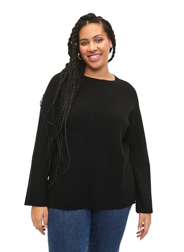 Zizzi Cardigans Pullover Ecovero Viskose Streifen Plus Size
