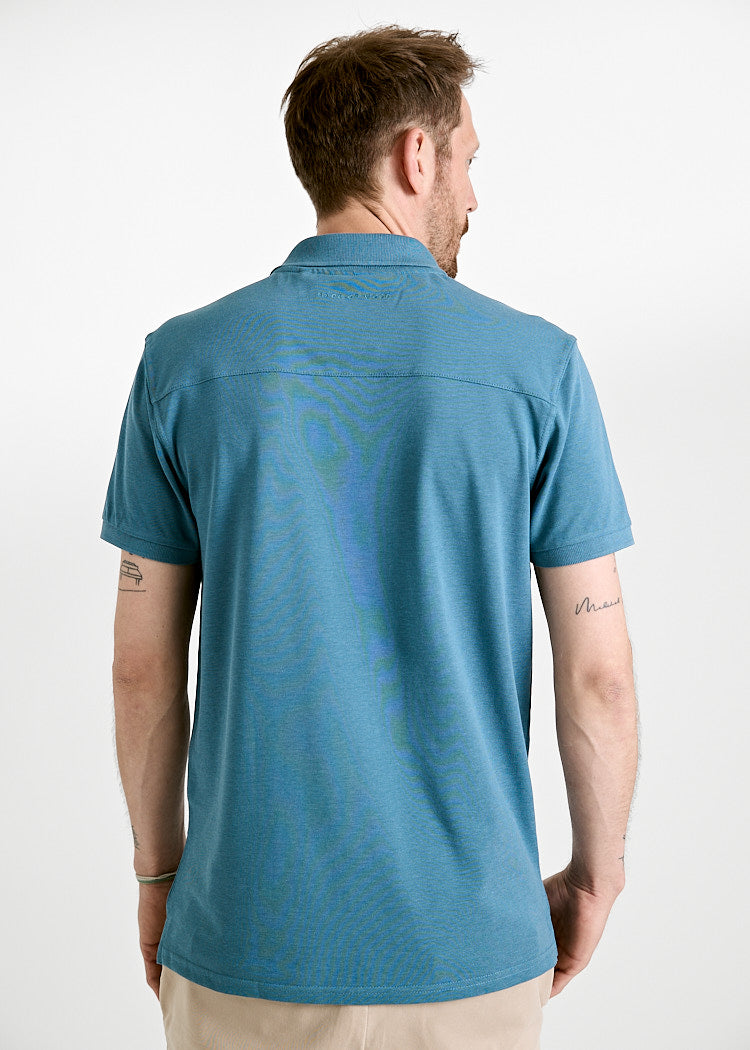 Wijld Paul Blue Stone Herren Polo-Shirt Bio