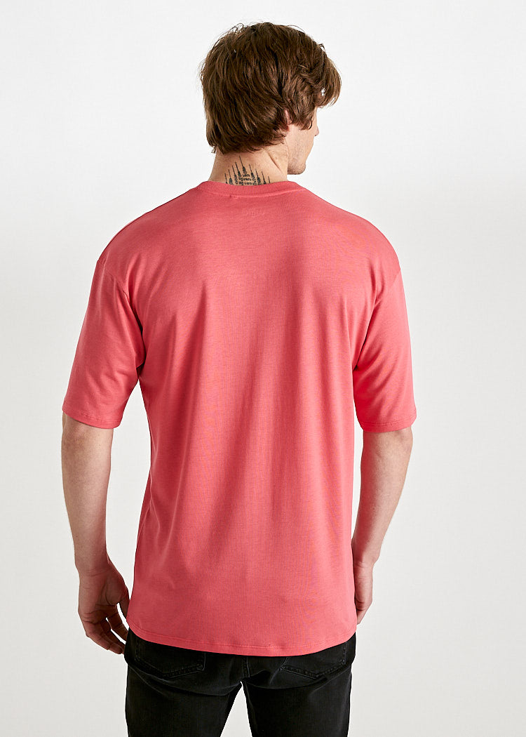 Wijld James WoodShirt Herren Cayenne Red Lyocell