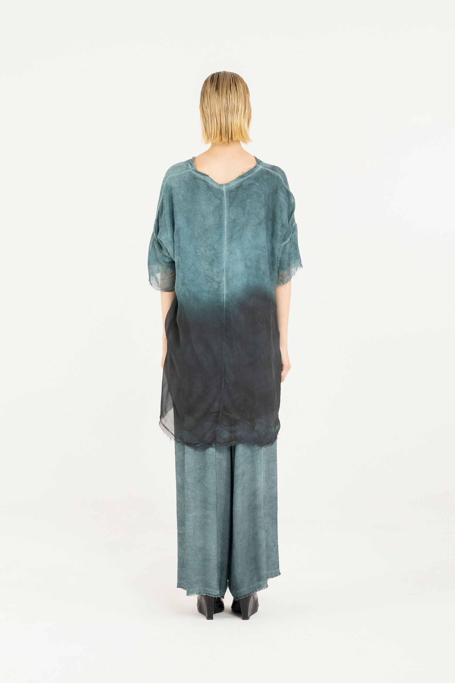 Sanctamuerte T-Shirt Tshirt Dress Kleid Viskose-Seide