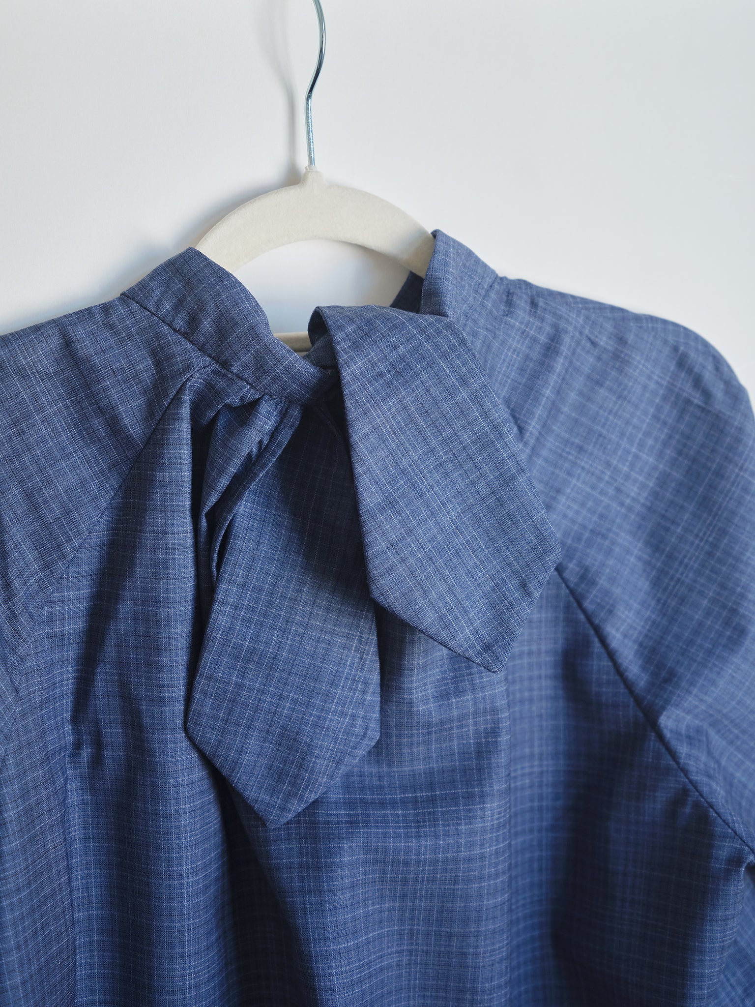 Christiane Strobel EMMA Bluse Kariert Wolle Relaxed-Fit Gr. S