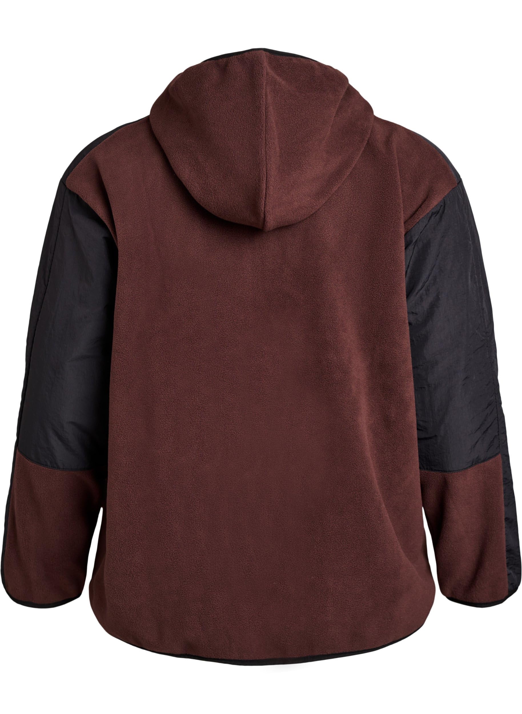Zizzi Active Fleecejacke Damen mit Kapuze große Größen