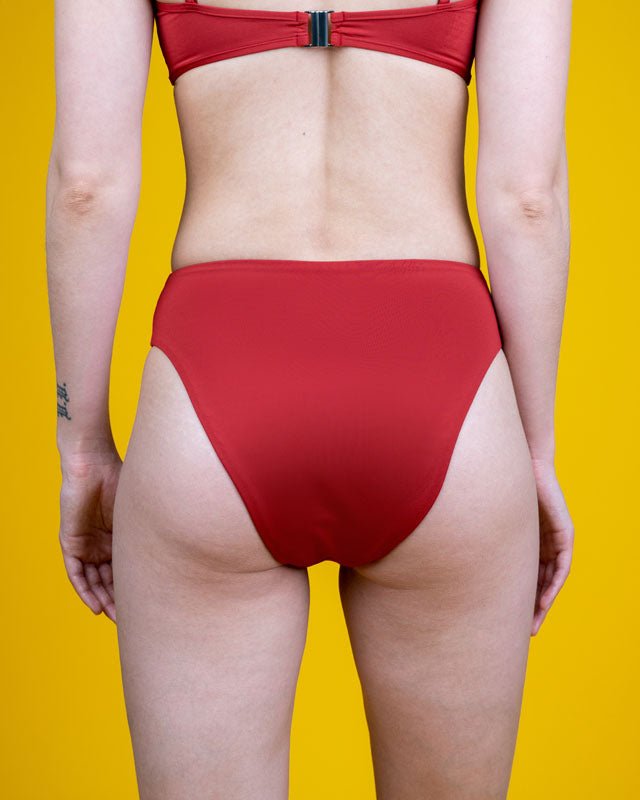 NIKIN Treekini Bottom High Waist Bikinihose Bloodstone Red